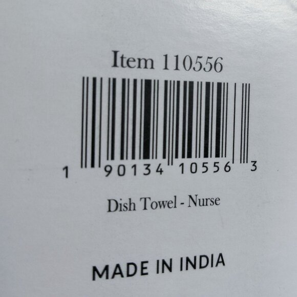 Nurse Dish Towel Primitives by Kathy Black White Kitchen Body FLuids Humor - Picture 5 of 6